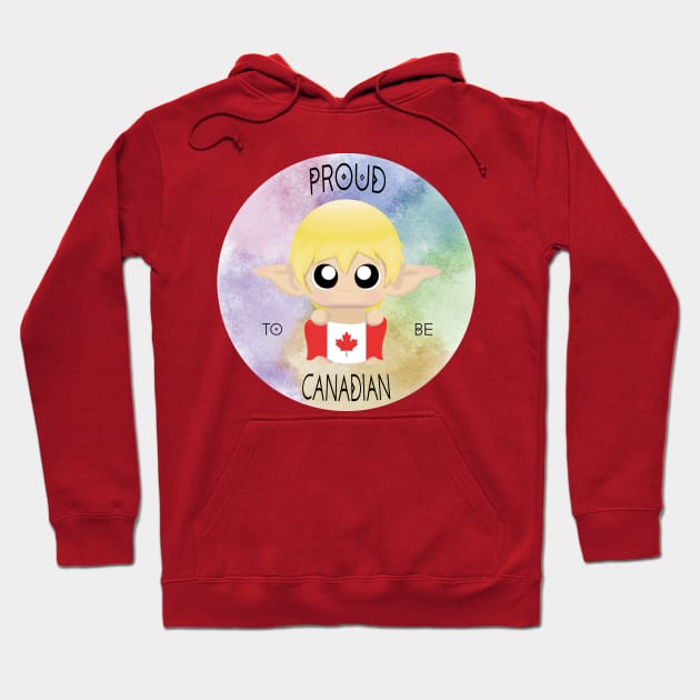 Proud to be Canadian (Sleepy Forest Creatures) Hoodie by Irô Studio